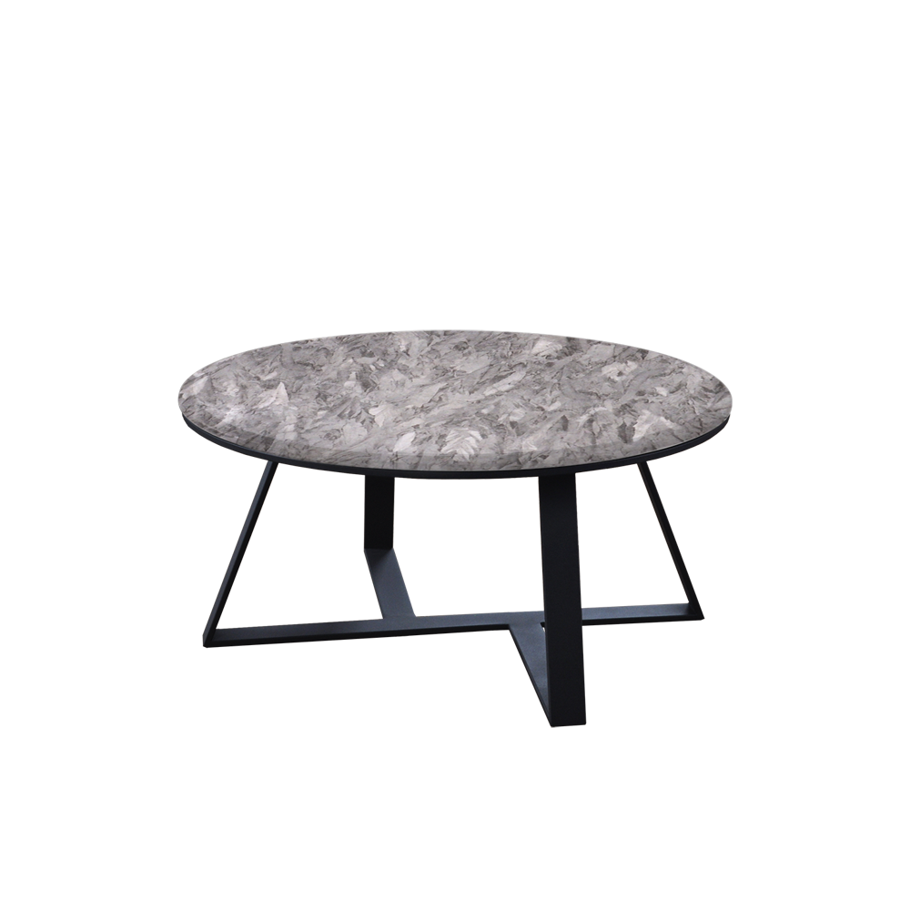 Marble Coffee Table Round Tri