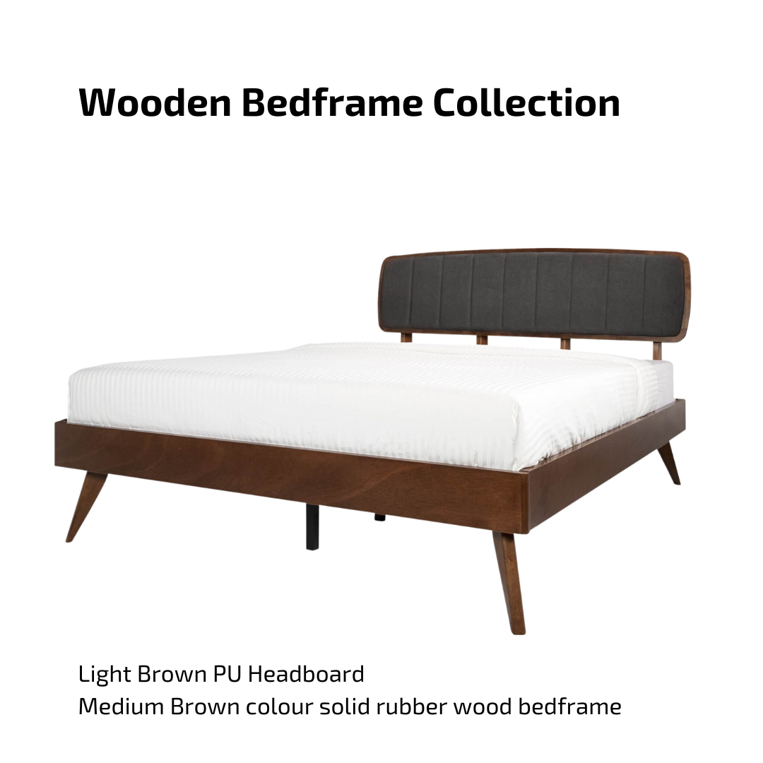Designer Wooden Bedframe (Queen King)
